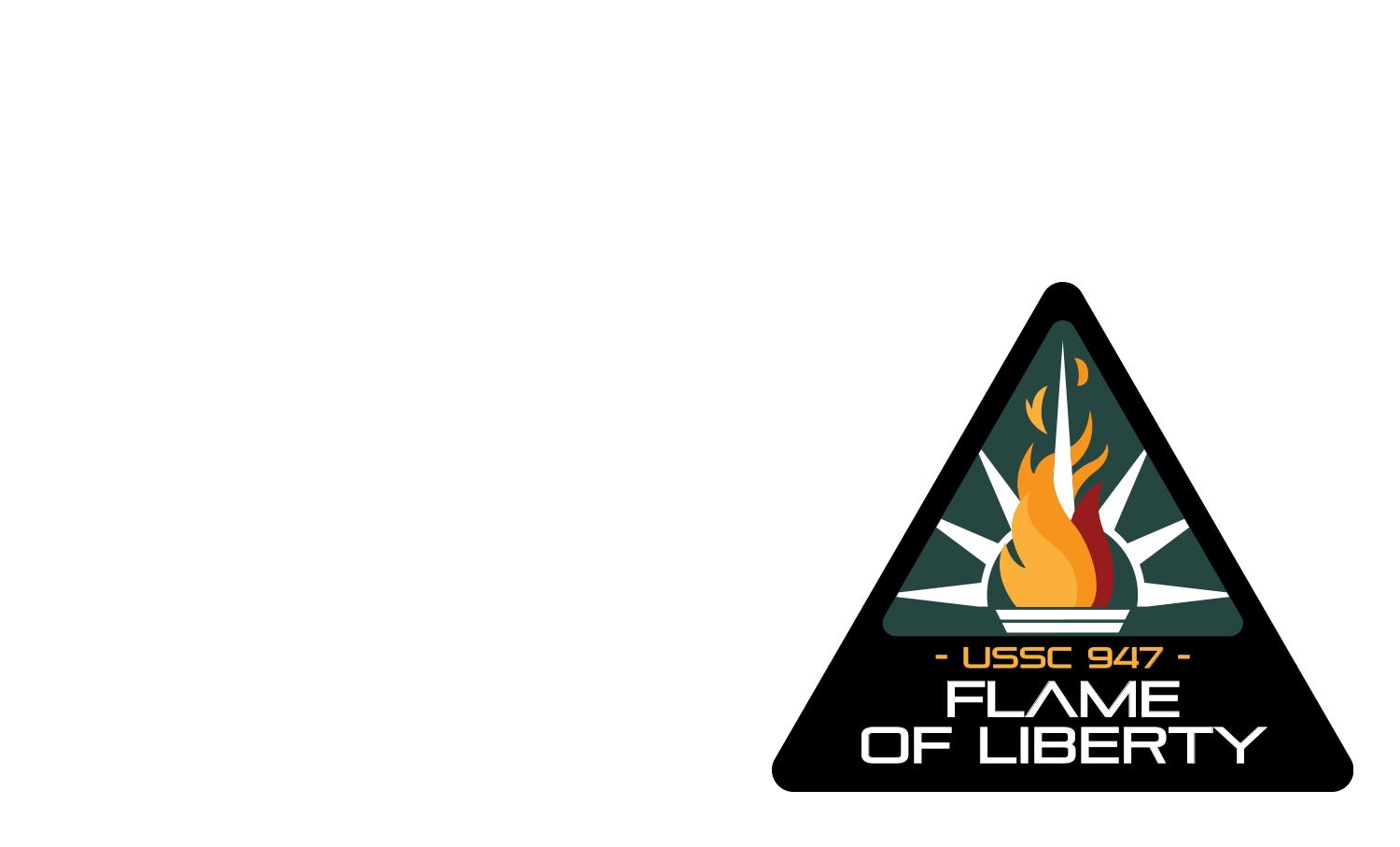 Outline of the Flame of Liberty
